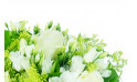 L'Agitateur Floral | zoom sur une rose blanche du bouquet de fleurs blanches Clarté