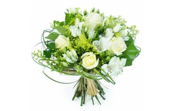 Bouquet de fleurs blanches Clarté