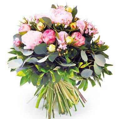 L'Agitateur Floral | image du Bouquet de pivoines roses Camille