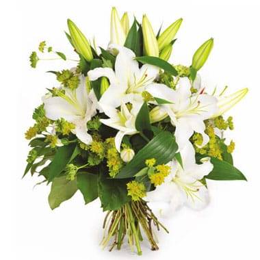 L'Agitateur Floral | Bouquet de lys blanc Coton
