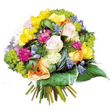 Image de fleur Bouquet de fleurs multicolore Fougue