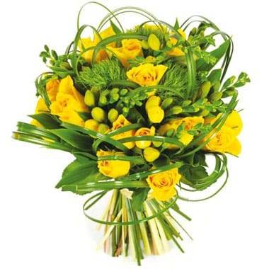 Image de fleur Bouquet rond Vert Tige