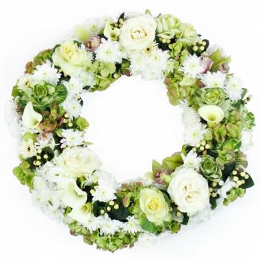 Image de fleur Couronne de fleurs blanches Aristophane