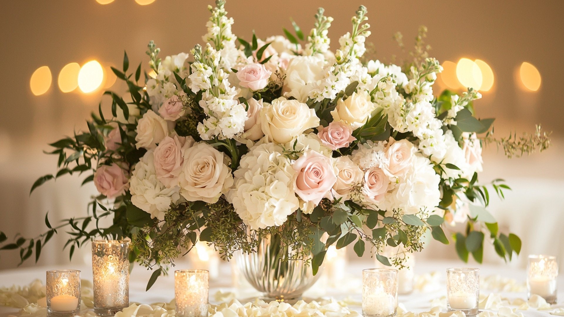 composition florale élégante pour un mariage